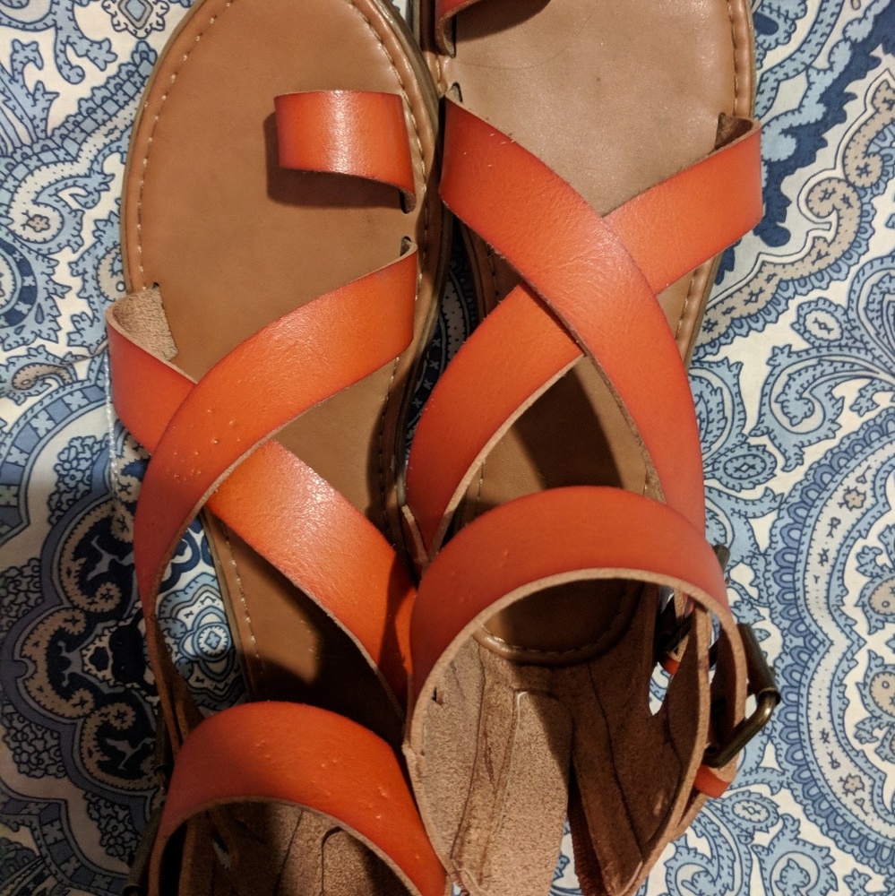Sandals with some damage